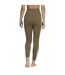Legging Yoga Motif/style Découpé Femme Vert Kaki Chiné Adidas-3