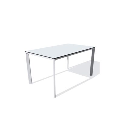 Table de Jardin 6 Places Meet 160cm Blanc