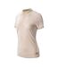 Womens/ladies Polo Shirt Beige Cream Magnum-3