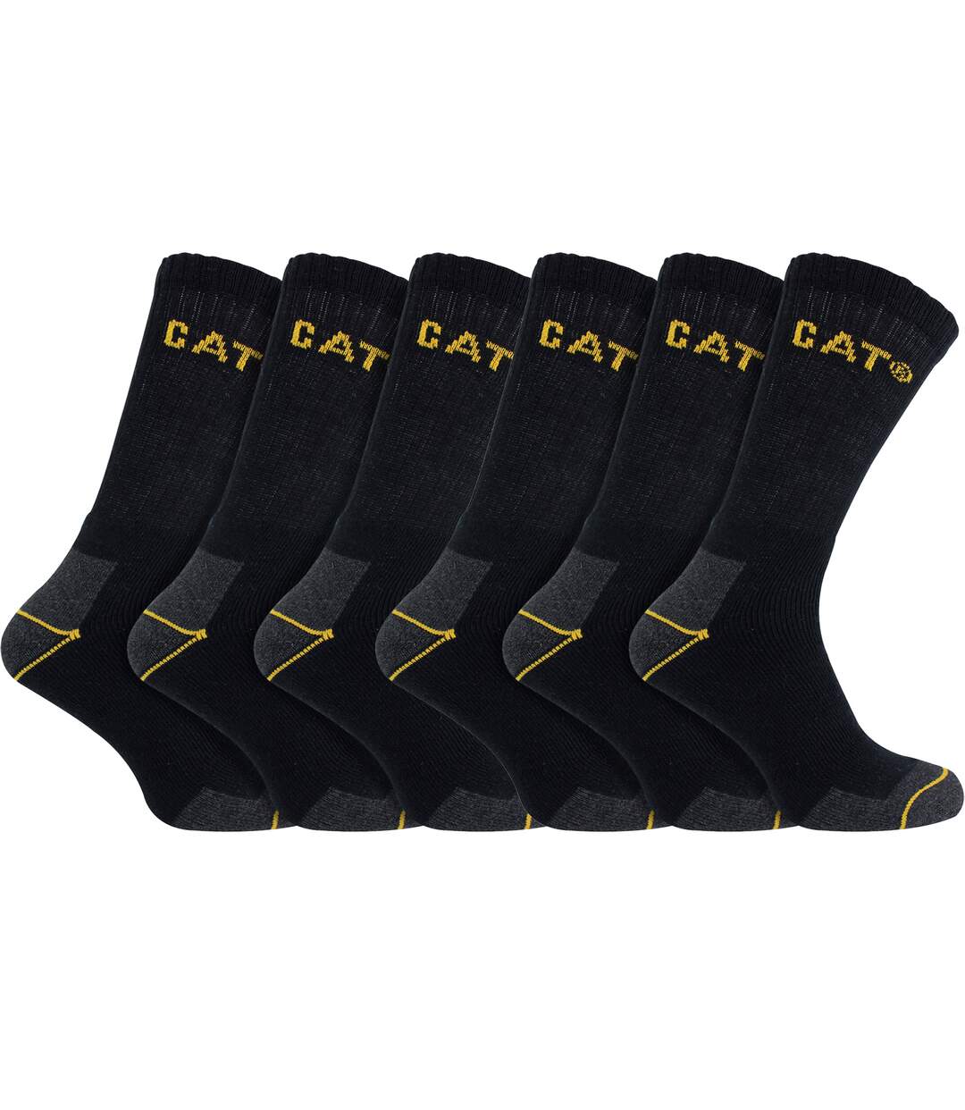 6 Pack Unisex Heavy Duty Work Socks for Steel Toe Boots-1