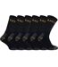 6 Pack Unisex Heavy Duty Work Socks for Steel Toe Boots-1