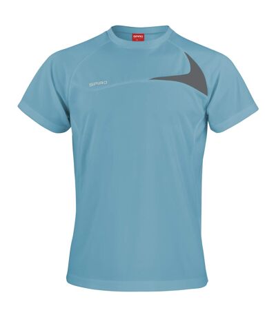 Spiro - T-shirt sport à manches courtes - Homme (Eau/Gris) - UTRW1476