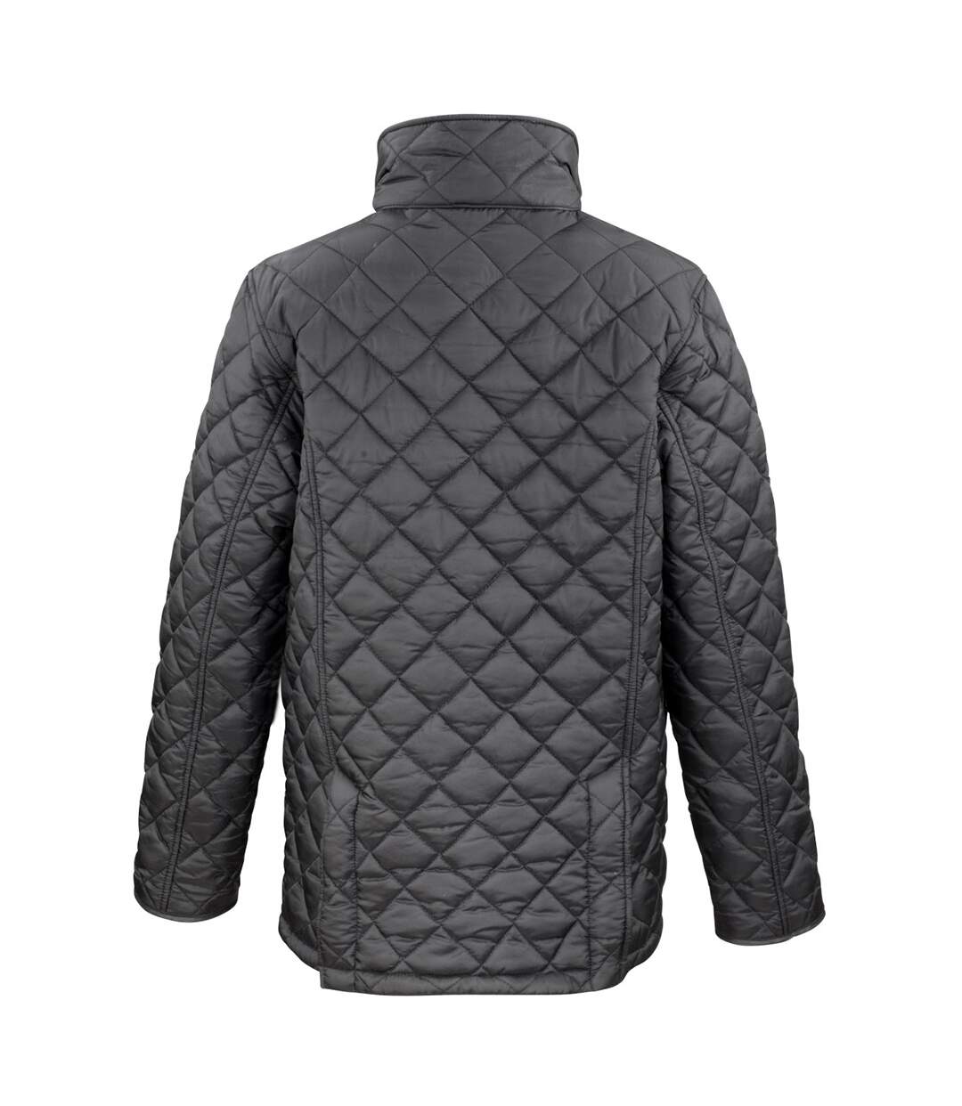 Result Mens Cheltenham Gold Fleece Lined Jacket (Water Repellent & Windproof) (Black)