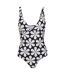 Regatta Womens/Ladies Orla Kiely Daisy One Piece Bathing Suit (Black) - UTRG8863