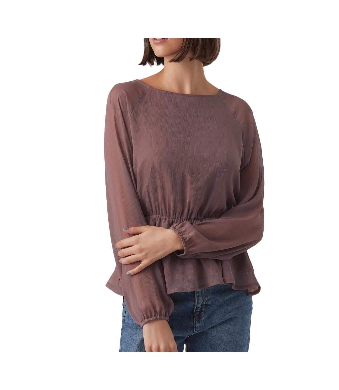 Blouse rose femme vero moda mally-1