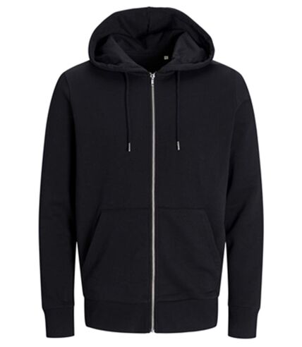 Sweat zippé à capuche - JACK&JONES - Unisexe - JJ3907 - noir