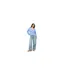 Womens/ladies Fisherman Ribbed Cardigan Blue Brave Soul-1