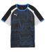 Childrens/kids Individualliga Graphic T-shirt Black White Ultramarine Blue Puma-1