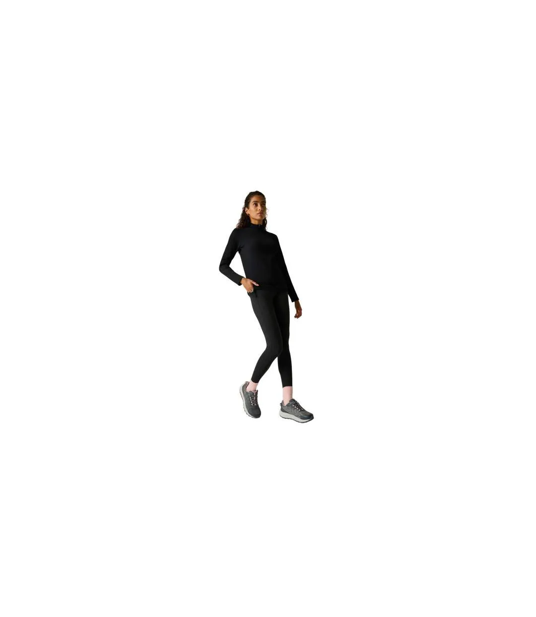 Legging Outdoor Comfort Femme Noir Regatta-1