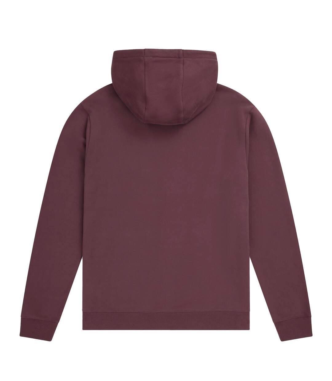 Mens Woody Organic Zipped Hoodie Burgundy Animal-3