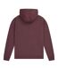 Mens Woody Organic Zipped Hoodie Burgundy Animal-3
