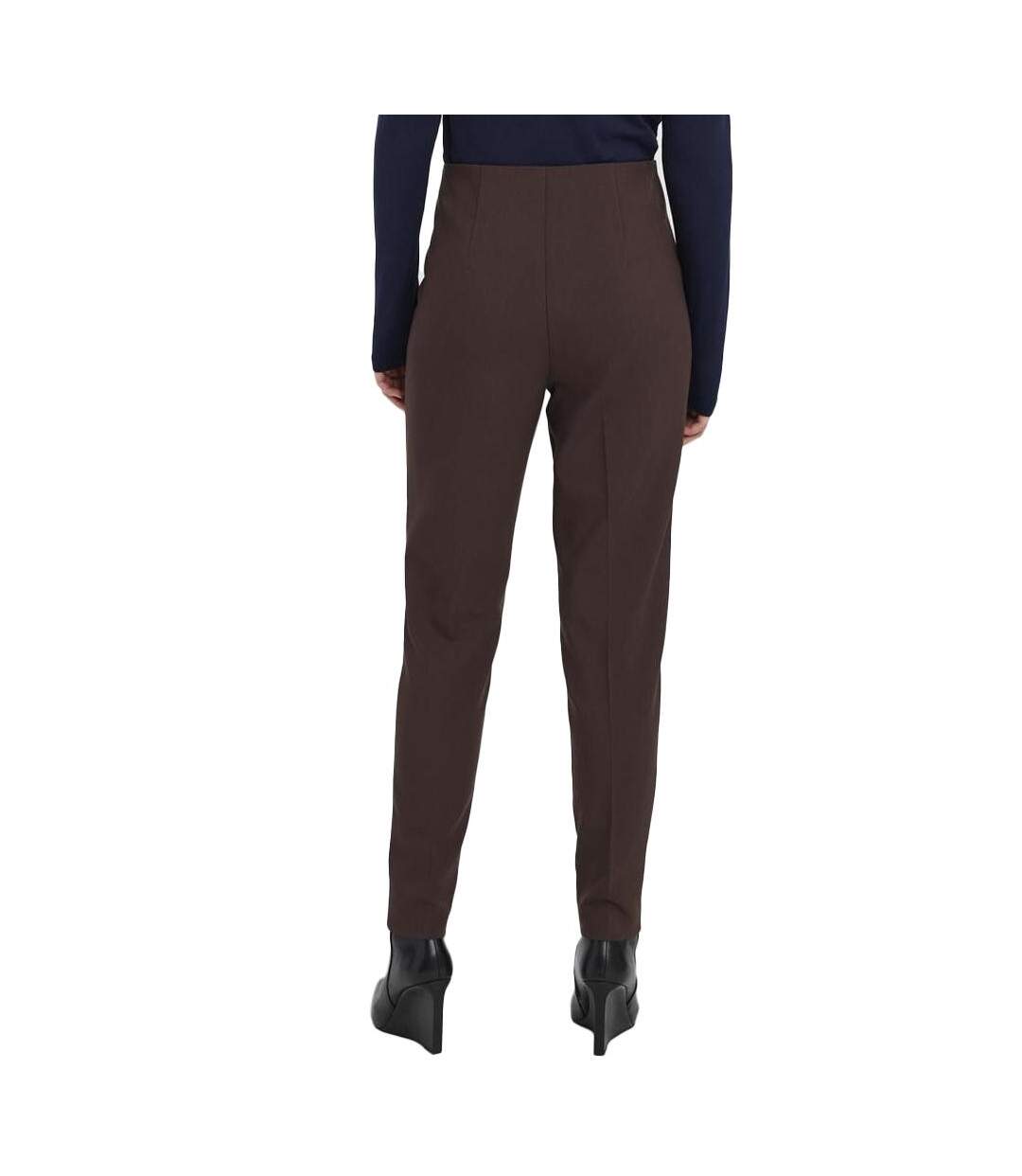 Pantalon Taille Haute Marron Femme Vero Moda Sandy - 30-2