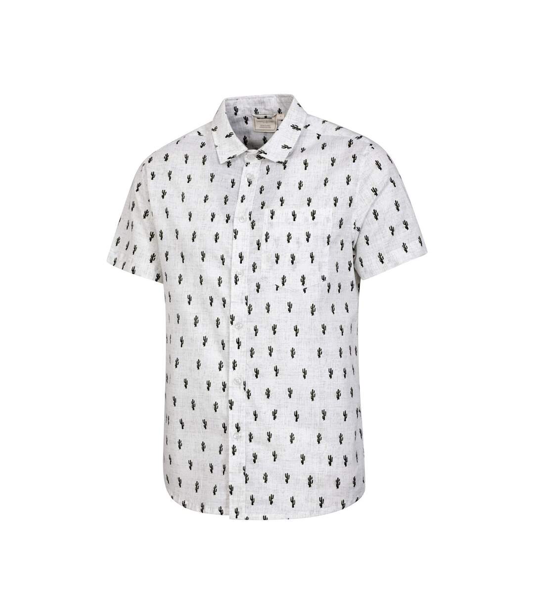 Mens Preston Illustration Shirt White Mountain Warehouse-3