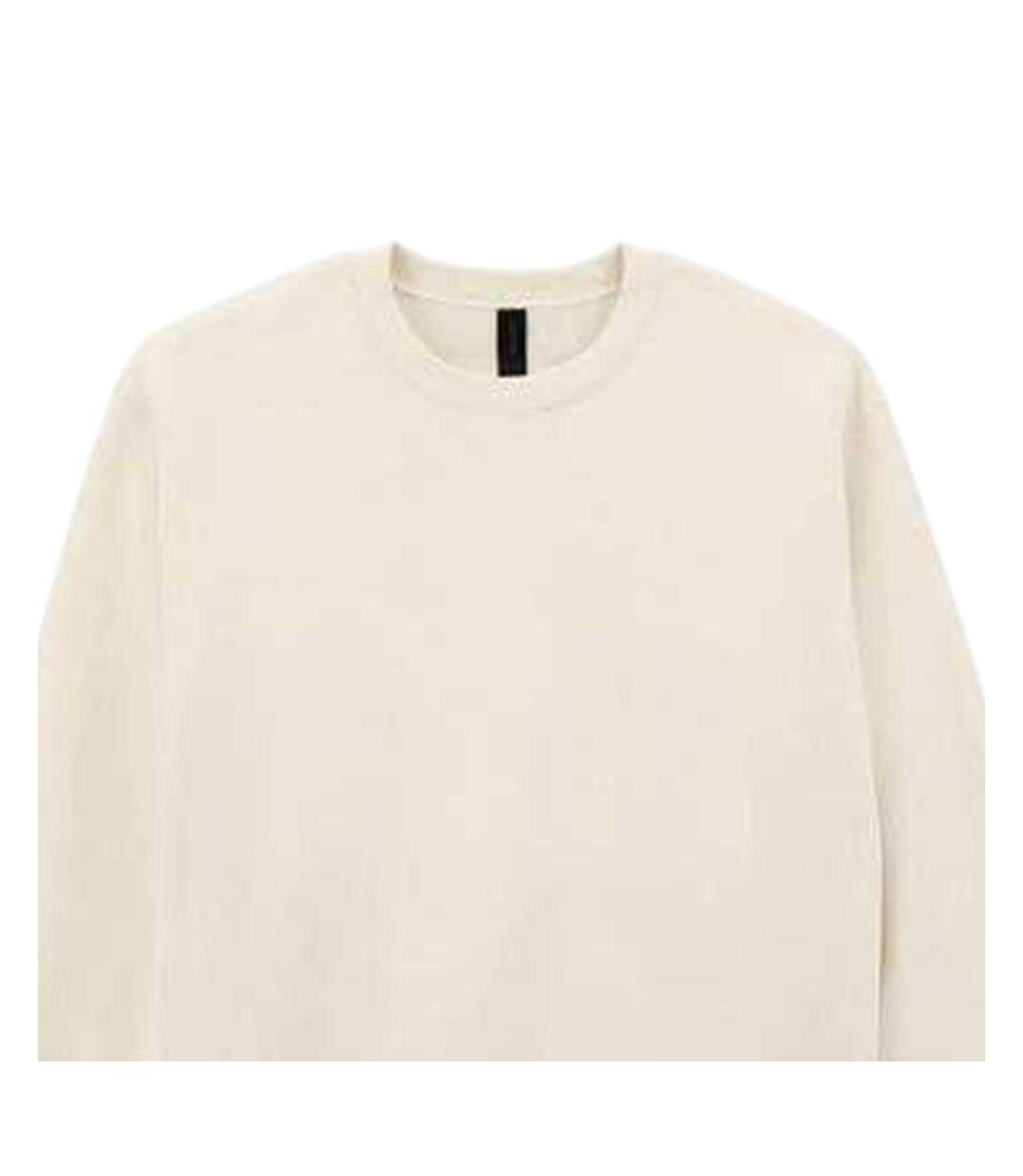 Sweat Uni Col Ras-du-cou Hammer Maxweight Homme Blanc Cassé Gildan-2