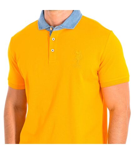 DESM Short Sleeve Polo with contrasting lapel collar 61460 man