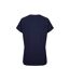 Womens/ladies fly free graphic slub t-shirt dark blue Weird Fish-2