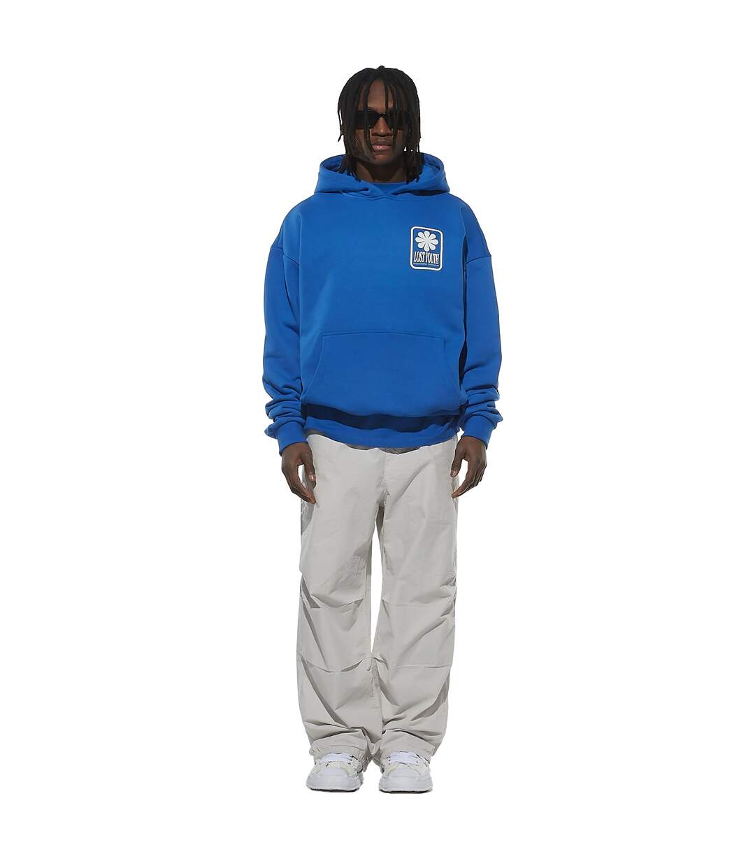 Mens Icon V.4 Hoodie Cobalt Blue Lost Youth-1