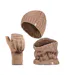 Heat Holders - Ensemble Bonnet Cache-cou Gants Polaire Thermique Femme-1