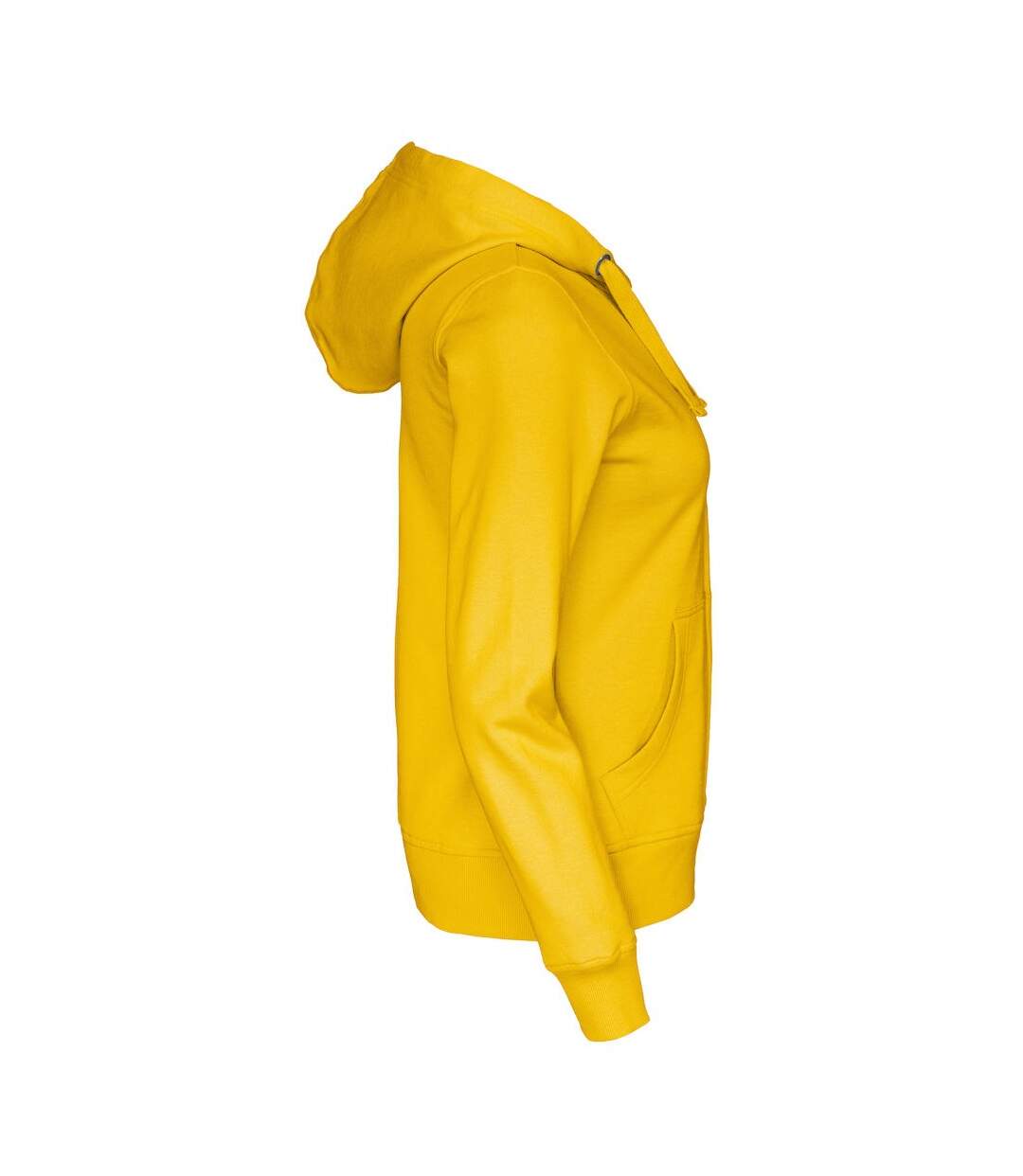 Cottover Womens/Ladies Full Zip Hoodie (Yellow)