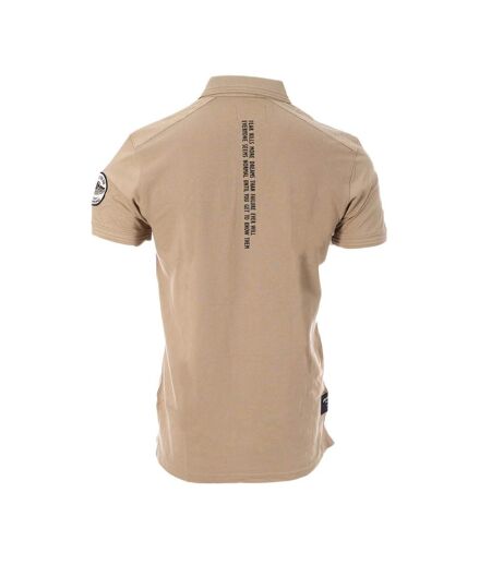 Polo Beige Homme American People Paf - 3XL