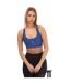 Womens/ladies Series-3 Active Sports Bra Blue Skins-4