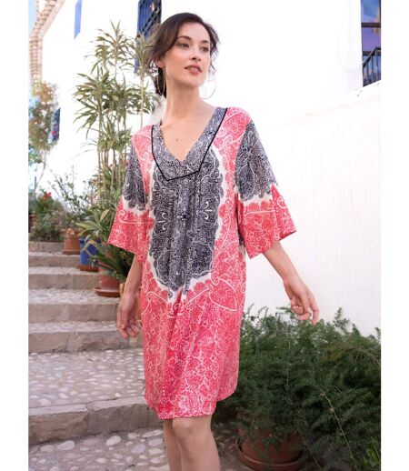 Robe de plage manches trois-quarts Beach Paisley Admas