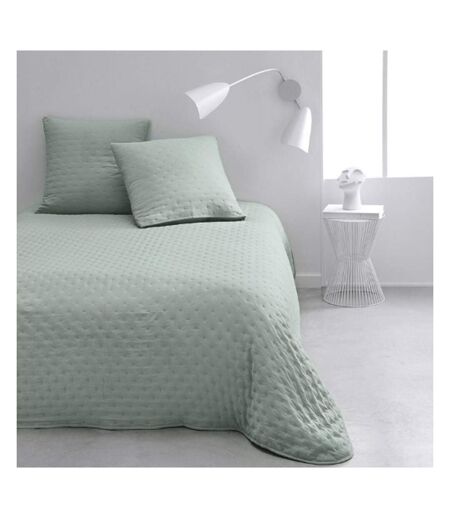Couvre lit vert + 2 taies d'oreiller today 260x240cm