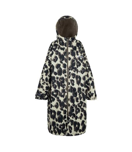 Unisex Adult Leopard Print Changing Robe Multicoloured Regatta