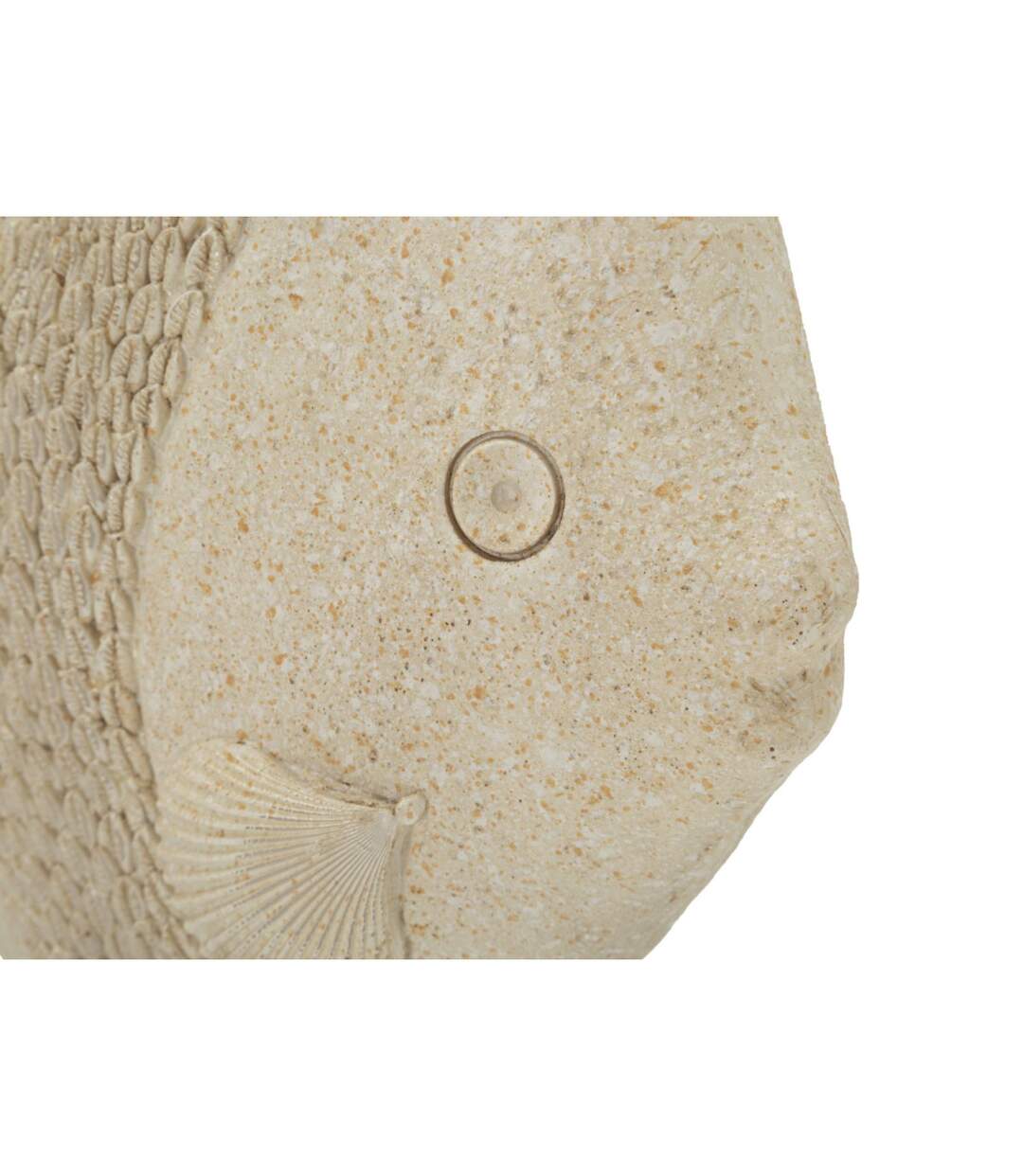 Statuette Poisson en Résine Sand 25cm Beige-4