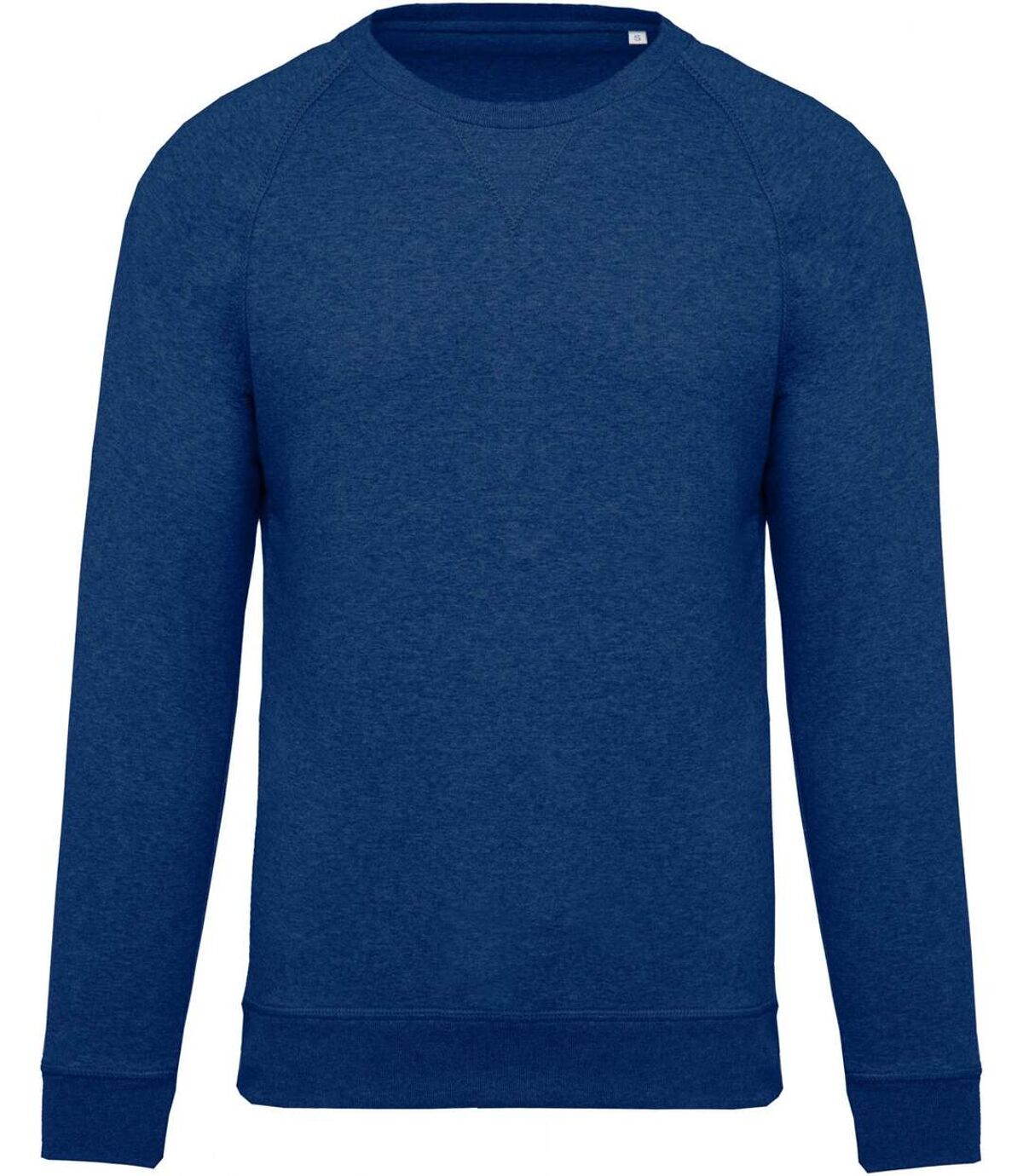 Sweat shirt coton bio - Homme - K480 - bleu océan chiné