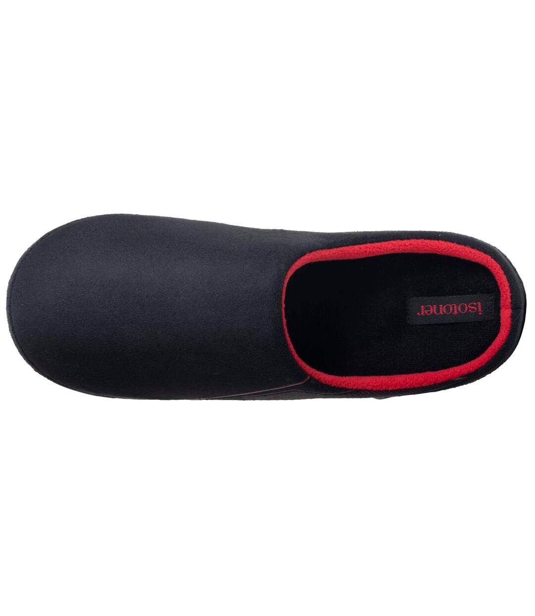 Isotoner Chaussons extra-light Mules homme suédine, semelle gomme ultra souple-2