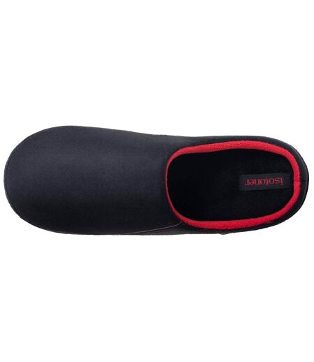 Isotoner Chaussons extra-light Mules homme suédine, semelle gomme ultra souple