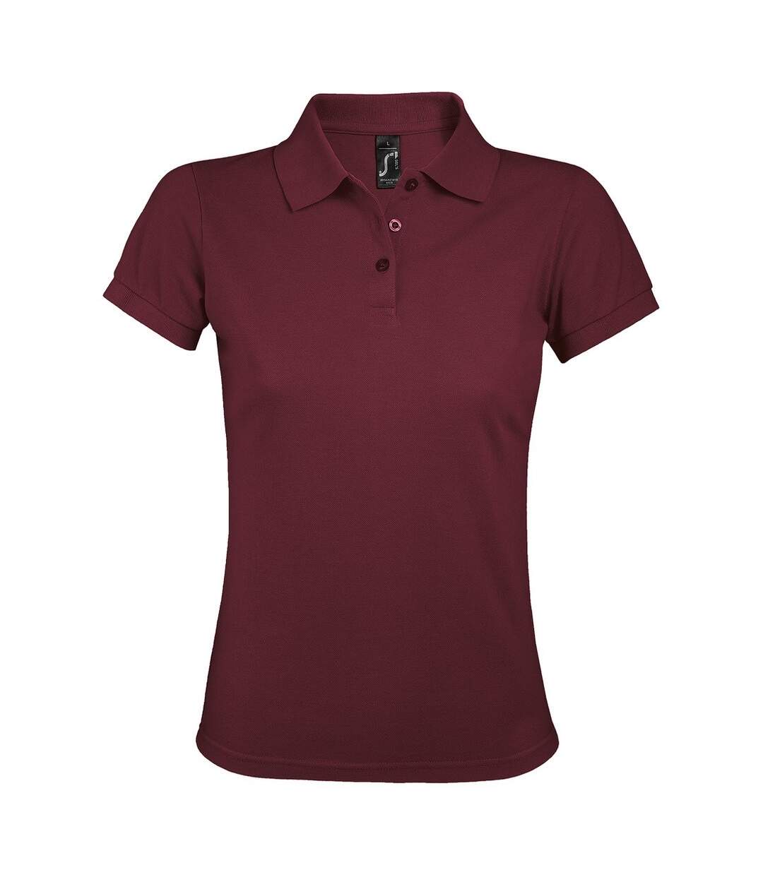 Polo manches courtes prime femme bordeaux SOLS