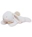 Peluche lapin polyester collection HAPPY WILD blanc/beige-1