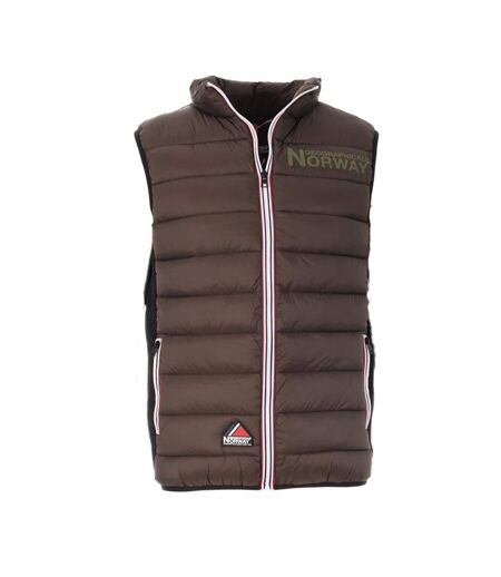 Doudoune sans manches marron homme geographical norway vikash