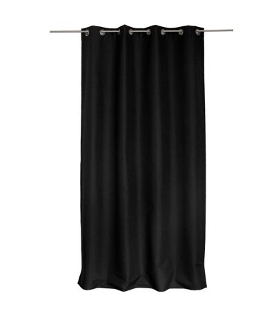 Rideau occultant Ibiza à 8 œillets - Longueur 240 cm x Largeur 140 cm - Noir