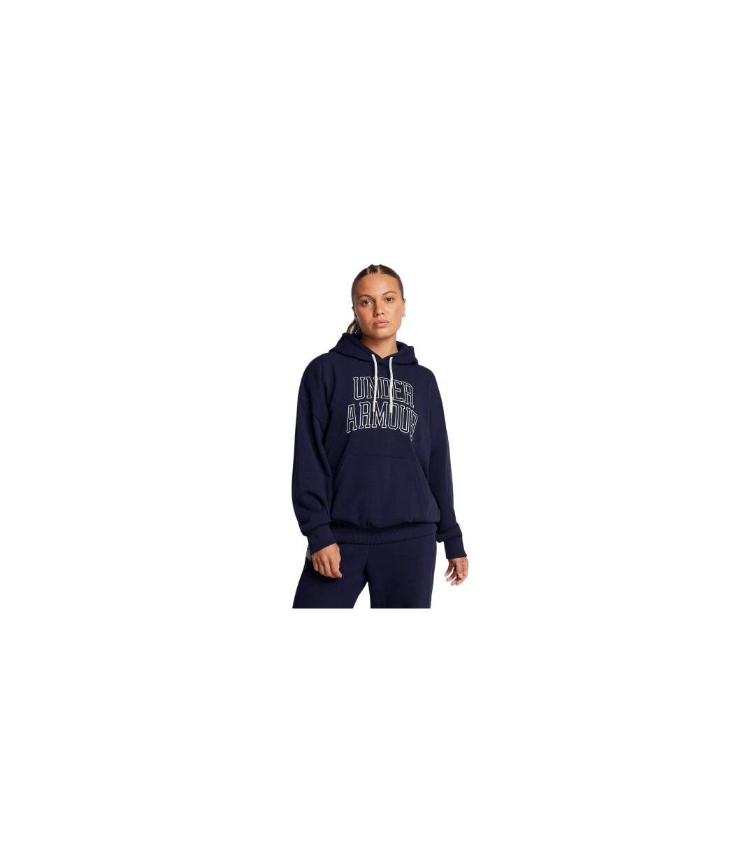 Sweat À Capuche Motif/style Icône Icon Femme Bleu Under Armour-1