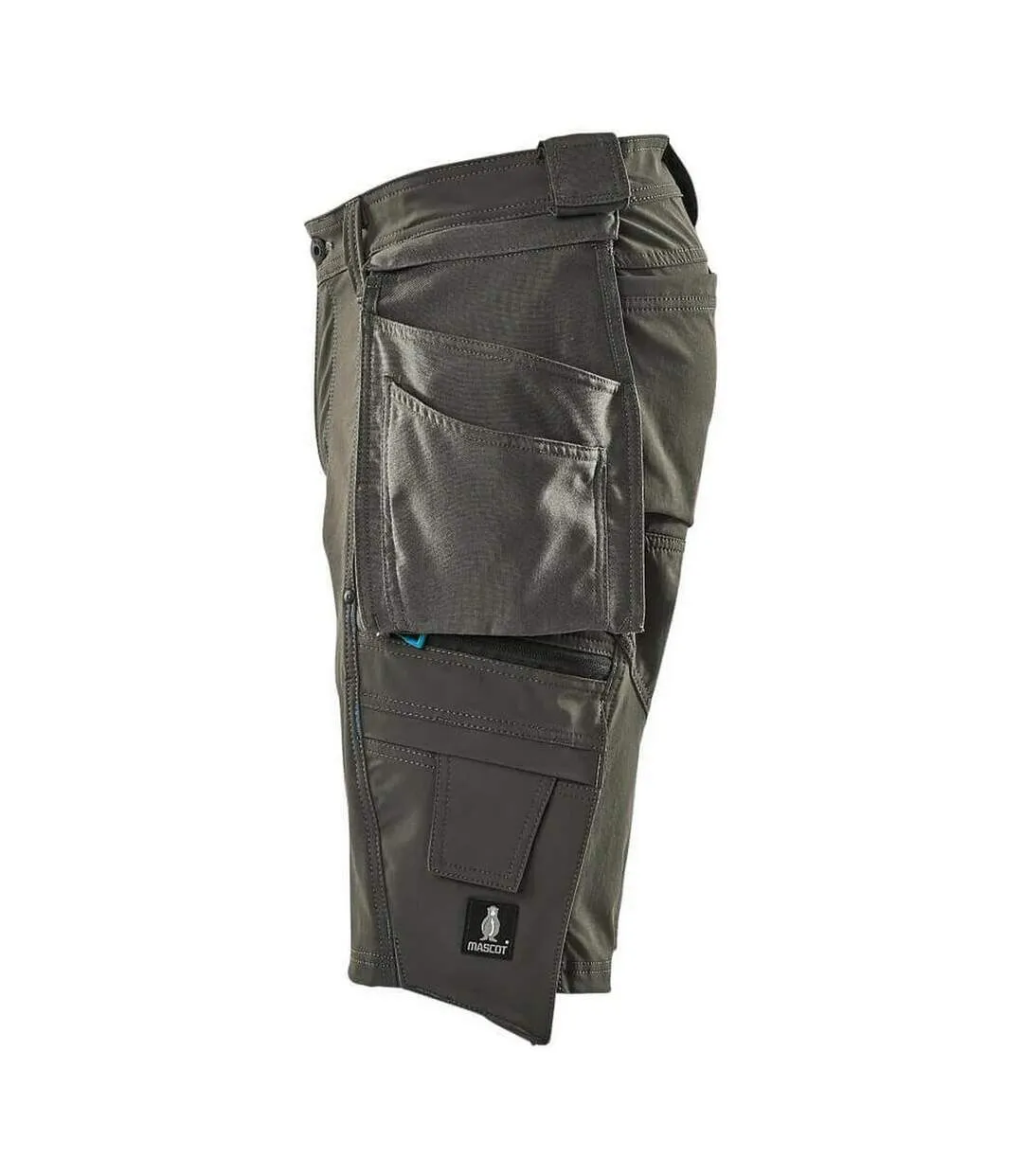 Mens Advanced Holster Pocket Work Shorts Dark Anthracite Mascot-2