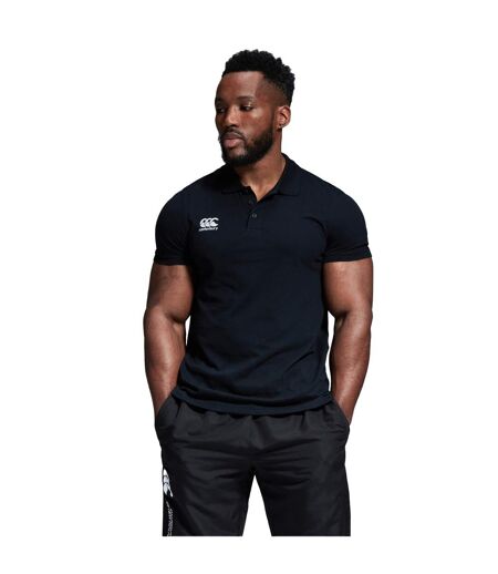 Mens Waimak Polo Shirt Black Canterbury