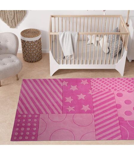 Tapis enfant fait main STATRIPE