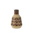 Vase Design Feuilles Jaisalmer 30cm Marron-1