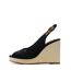 Sandales noires femme tommy hilfiger wedge-1