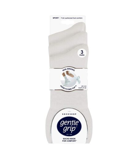 Gentle Grip - Lot de 3 Chaussettes Sport Sans Élastique Homme & Femme Confort