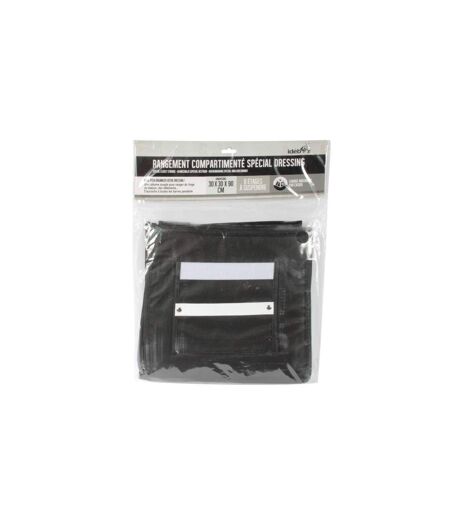Rangement Compartimenté Dressing 90cm Noir