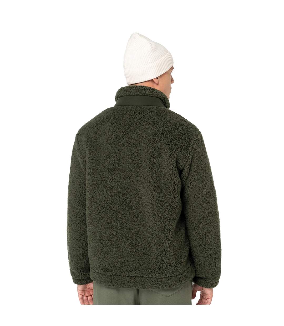Doudoune Matelassée Sherpa Adulte Vert Forêt Kaki Foncé Native Spirit-3