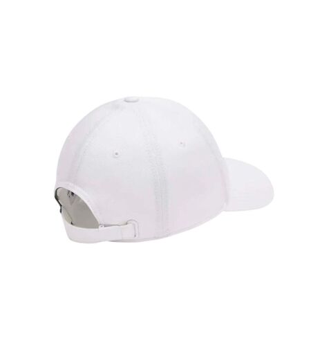 Embroidered Gabardine Baseball Cap Cream Lacoste
