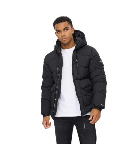 Doudoune À Capuche Walkham Homme Noir Crosshatch