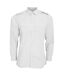 Chemise de pilote à manches longues homme blanc Kustom Kit-1