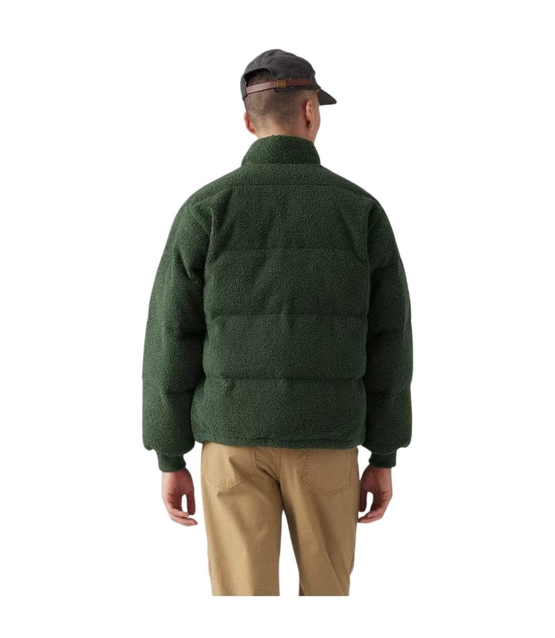 Mens Rocky Quilted Puffer Jacket Brown Levis-4