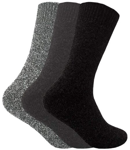 3 Paires Chaussettes de Randonnée Homme Thermiques